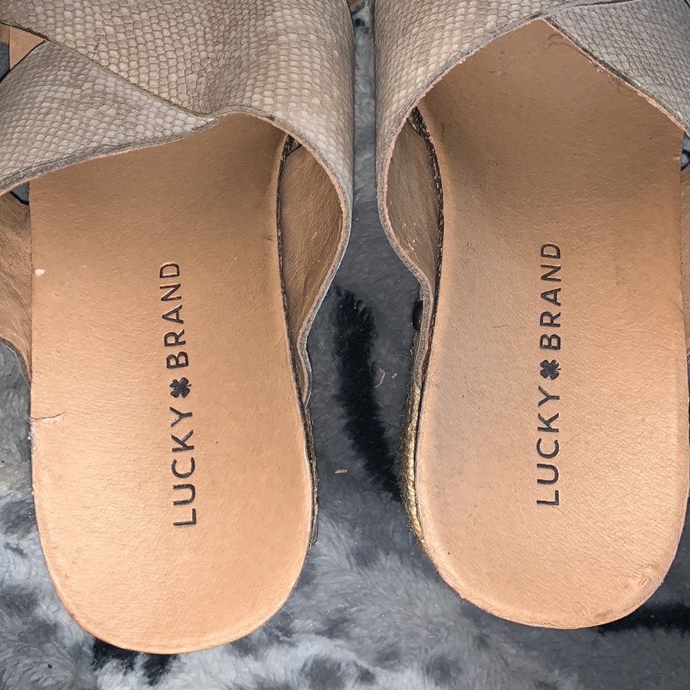 Lucky Brand Leather LK-Neeka Platform Wedge — 8 - Picture 11 of 15